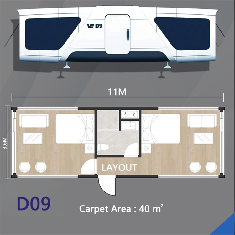 prefabricated outdoor space mobile capsule houses 2